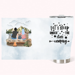 Personalized Let's Sleep Under The Stars Family Camping 30oz Curved Tumbler for Family Couple