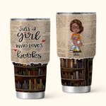 Personalisierte nur ein Mädchen, das Bücher liebt 30oz Tumbler Geburtstag Weihnachtsgeschenk für Buchliebhaber