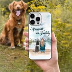 Personalisierte Leben ist besser mit Fell Baby Möwe Telefon Fall Geburtstag Geschenk für Hundeliebhaber