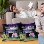 Funda de cojín personalizada Family Adventure Is Out There Let's Find It Regalo de Navidad Regalo de Acción de Gracias Regalo de Cumpleaños