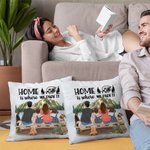 Gepersonaliseerd Home Is Where We Park It Familie Sierkussen Verjaardag Valentijnsdag Cadeau