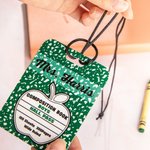 Henkilökohtainen Classic Apple Composition Book Style Kaksipuolinen Hall Pass Opettaja Lanyard School Takaisin kouluun arvostus viikko lahja Primary T