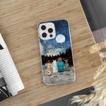 Henkilökohtainen Kerran rinnallani ikuisesti sydämessäni Starry Sky Puhelin tapauksessa syntymäpäivälahja koiran ystäville