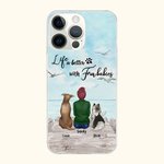 Personalized Life Is Better With Fur Baby Seagull Phone Case Birthday Gift for Dog Lovers