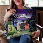 Personalizado Vamos a dormir bajo las estrellas Camping Familia Funda de almohada Regalo de aniversario Regalo de cumpleaños