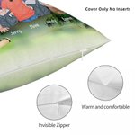 La vida es mejor alrededor de la hoguera Funda de cojín familiar personalizada Regalo de aniversario Regalo de San Valentín Decoración del hogar Sofá 