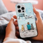 Personalisierte Sie für immer in meinem Herzen Möwe Telefon Fall Geburtstag Geschenk für Hundeliebhaber