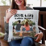 Gepersonaliseerd Home Is Where We Park It Familie Sierkussen Verjaardag Valentijnsdag Cadeau