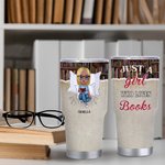 Personalisierte niedlich Lesen Mädchen 30oz Becher Geburtstag Weihnachten Lesen Geschenk für Schwester Freunde