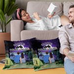 Funda de almohada personalizada Camping Partners For Life Family Decoración del hogar Regalo de aniversario Regalo de cumpleaños