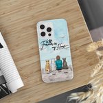 Personalisierte Sie für immer in meinem Herzen Möwe Telefon Fall Geburtstag Geschenk für Hundeliebhaber