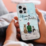 Personalized Life Is Better With Fur Baby Seagull Phone Case Birthday Gift for Dog Lovers