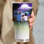 Personalised Life is Better Around The Campfire 30oz Curved Tumbler Valentine's Day Gift Christmas Gift for Family Couple