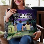 Funda de cojín personalizada Family Home Is Where We Park It Regalo de aniversario Regalo de San Valentín Decoración del hogar