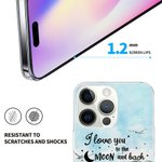 Henkilökohtainen Rakastan sinua kuuhun ja takaisin Phone Case Lahja koiran ystäville Lovers