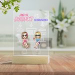 Gepersonaliseerde Are We Drunk Bitch We Might Be Acryl Nacht Licht Decoratie Verjaardag Kerst Cadeau voor Bestie Zus Bureau Decoratie
