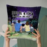 Funda de cojín personalizada Family Home Is Where We Park It Regalo de aniversario Regalo de San Valentín Decoración del hogar