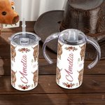 Tasse à boire pour enfant en acier inoxydable 12oz Cadeau d'anniversaire de Noël pour enfant