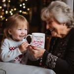 Personalised Family Tree Mug Happiness Quote Mug 11oz/15oz Love Heart Coffee Cup Retirement Birthday Christmas Gift for Mom Grandma