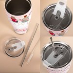 Personalizzato Marito e moglie partner di viaggio per la vita Bicchiere curvo con cannuccia Anniversario Regalo di San Valentino per la coppia