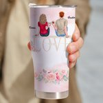 Personalizzato Marito e moglie partner di viaggio per la vita Bicchiere curvo con cannuccia Anniversario Regalo di San Valentino per la coppia