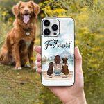 Gepersonaliseerde Dogs Will Always Be with Their Owners Telefoonhoesje Kerstcadeau Verjaardagscadeau voor hondenliefhebbers