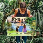 Home Is Where We Park It Décoration murale sans cadre Cadeau d'anniversaire pour la famille