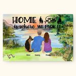 Home Is Where We Park It Décoration murale sans cadre Cadeau d'anniversaire pour la famille