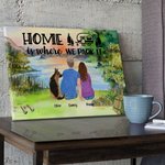 Home Is Where We Park It Décoration murale sans cadre Cadeau d'anniversaire pour la famille