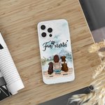 Gepersonaliseerde Dogs Will Always Be with Their Owners Telefoonhoesje Kerstcadeau Verjaardagscadeau voor hondenliefhebbers