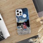 Personalized under The Night Sky with You Phone Case Christmas Gift Birthday Gift for Dog Lovers