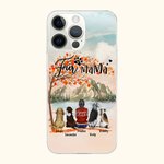 Personalized We Are Together in The Fall Phone Case Christmas Gift Birthday Gift for Dog Lovers
