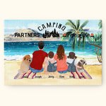 Personalisierte bunte Leinwand Malerei Wanddekoration Geschenk für Familie Camping Lover