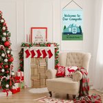 Personalized Happy Campers Outdoor Garden Flag Welcome Flag Campsite Garden Decor Gift for Camping Family Couple