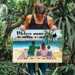 Décoration murale personnalisée Making Memories camping activities Painting Cadeau pour la famille Camping Lover