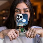 Personalized Speaking of Love under The Full Moon Phone Case Christmas Gift Birthday Gift for Dog Lovers