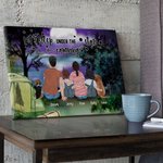 Personnalisé Inoubliable Les Étoiles Camping Peinture sur toile Décoration murale Cadeau pour la famille Amoureux du camping