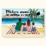 Décoration murale personnalisée Making Memories camping activities Painting Cadeau pour la famille Camping Lover