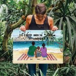 Personalisierte bunte Landschaft Camping rahmenlose Malerei Wanddekoration Geschenk für Familie Camping-Liebhaber