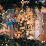 Personalized Besties Coffee Irregular Shape Acrylic Ornament Christmas Gift Birthday Gift for Friends