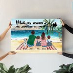 Décoration murale personnalisée Making Memories camping activities Painting Cadeau pour la famille Camping Lover