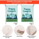 Personalized Happy Campers Outdoor Garden Flag Welcome Flag Campsite Garden Decor Gift for Camping Family Couple