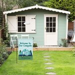 Personalized Happy Campers Outdoor Garden Flag Welcome Flag Campsite Garden Decor Gift for Camping Family Couple