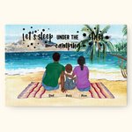 Personalisierte bunte Landschaft Camping rahmenlose Malerei Wanddekoration Geschenk für Familie Camping-Liebhaber