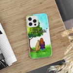 Custodia per telefono personalizzata To Be with Each Other in the Meadow con nomi Regalo di compleanno per amanti dei cani