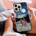 Personalized under The Night Sky with You Phone Case Christmas Gift Birthday Gift for Dog Lovers