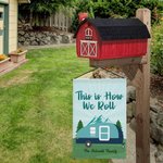 Personalized Happy Campers Outdoor Garden Flag Welcome Flag Campsite Garden Decor Gift for Camping Family Couple