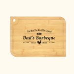 Personalized Animal Design Cutting Board with Engraved Text Gift for Cooking Lover or BBQ Lover