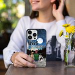 Personalized Speaking of Love under The Full Moon Phone Case Christmas Gift Birthday Gift for Dog Lovers