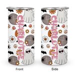 Personalisierte Halloween niedlichen Geist Skinny Becher mit Namen 15oz Cup Spooky Saison Halloween Geschenk für Kinder
